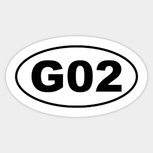 G02 Chassis Code Marathon Style Sticker